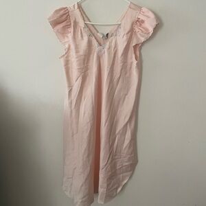 Etienne vintage Soft Pink Flutter Sleeve Nightgown